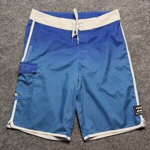 Billabong Mens Board Shorts 32‎ Blue Wave Surf Swim Trunks